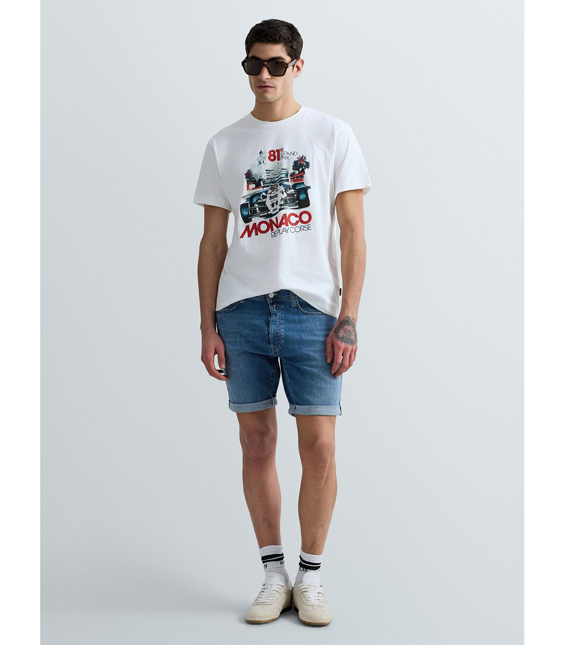 ベーシックジャージーMONACO Tシャツ 詳細画像 ホワイト 2